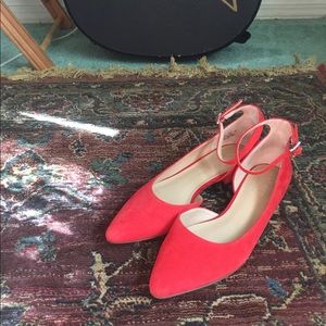 Franco Sarto ankle strap flats